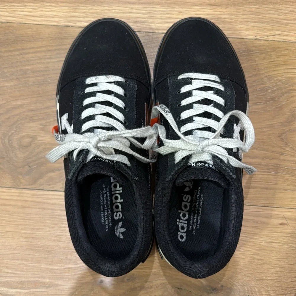 2019 Off-White Vulc Low Top 'Black' Sneakers Virgil Abloh 39 - Picture 8 of 10
